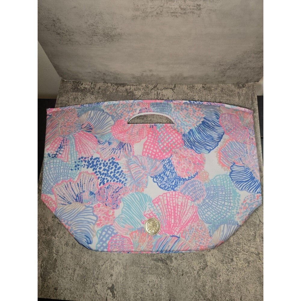Lilly Pulitzer Cooler Tote Roar of the Seas XL Insulated Beach Bag Blue Pink